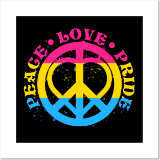 Peace Love Pansexual Pride Posters and Art